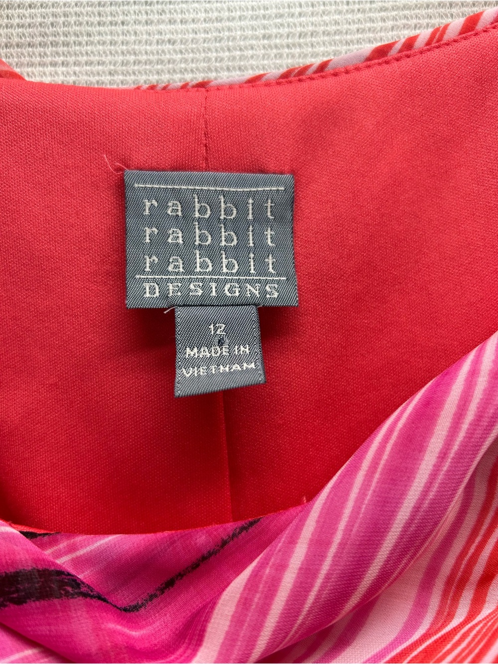 Rabbit Rabbit Rabbit Pink Gradient Sleeveless Cowl Neck Mini Dress - Picture 13 of 13